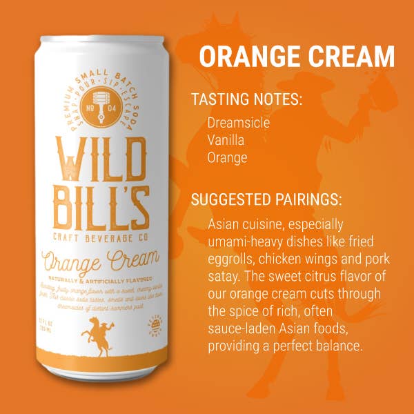 Wild Bill's Orange Cream Craft Soda
