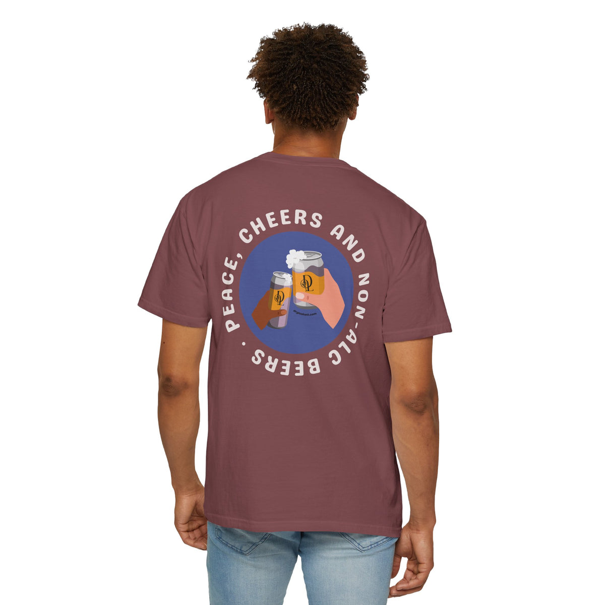*NEW COLORS* Dry Lush "Peace, Cheers and Non-Alc Beers" Tee
