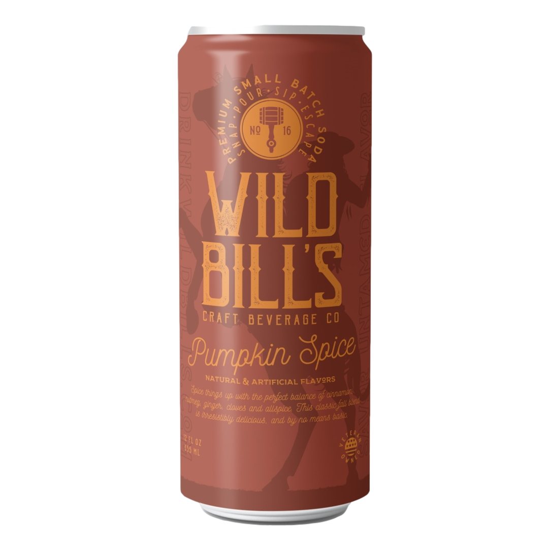 Wild Bill's Pumpkin Spice Premium Cane Sugar Soda