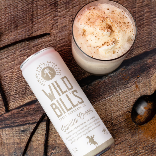 Wild Bill's Vanilla Cream Premium Cane Sugar Soda