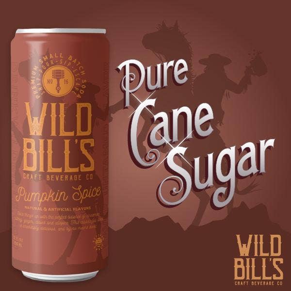 Wild Bill's Pumpkin Spice Premium Cane Sugar Soda