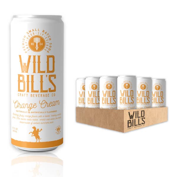 Wild Bill's Orange Cream Craft Soda