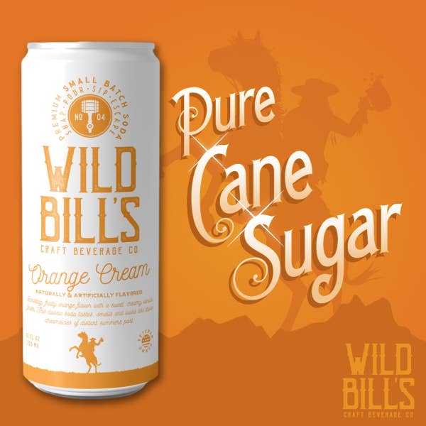 Wild Bill's Orange Cream Craft Soda