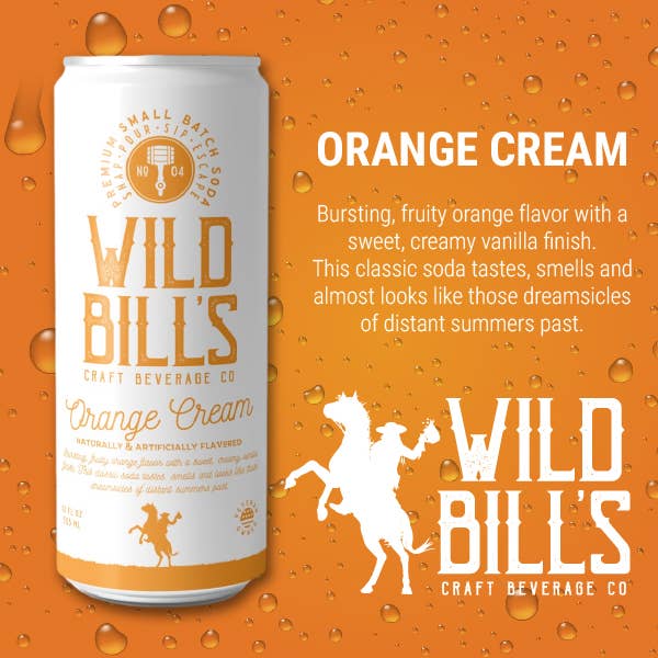 Wild Bill's Orange Cream Craft Soda