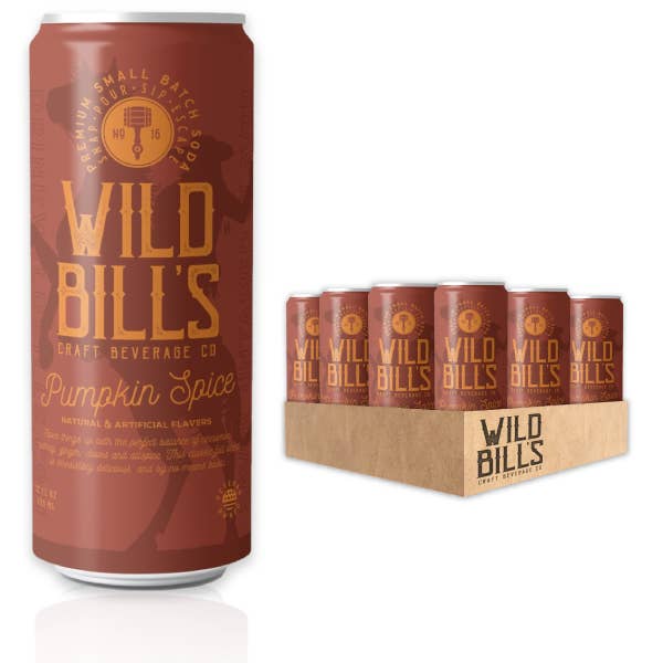 Wild Bill's Pumpkin Spice Premium Cane Sugar Soda