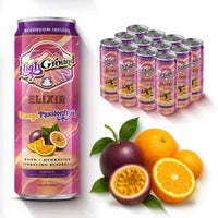High Ground Elixirs Mushroom Seltzer: Passion Fruit (4-pack)