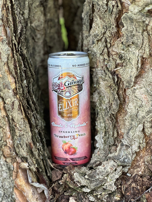 High Ground Mushroom Seltzer Strawberry Peach 4-pack