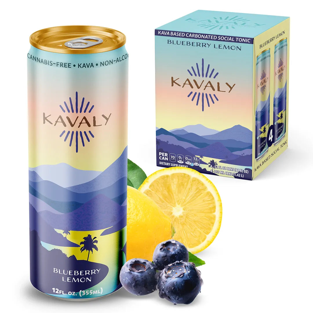 Blueberry Lemon Infused Relaxation Tonic 4-pack