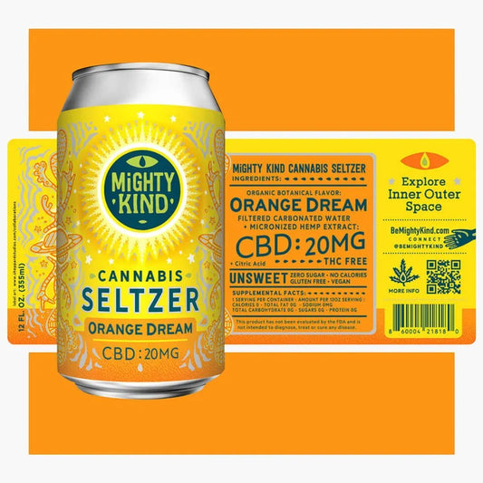 Mighty Kind Infused Seltzer - Orange Dream (4-pack)