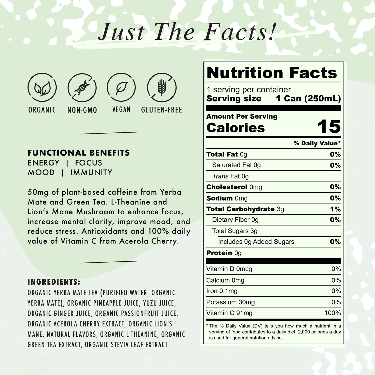 The NA Beverage Company Further Yerba Mate Yuzu Functional Mocktail ( 1 LEFT)