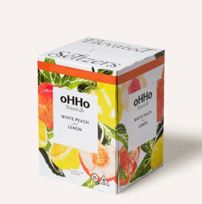 OHHO Infused Seltzer White Peach and Lemon (4-pack)