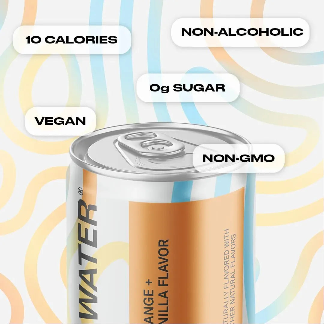 Psychedelic Water - Orange + Vanilla Sparkling Kava Water 4-pack