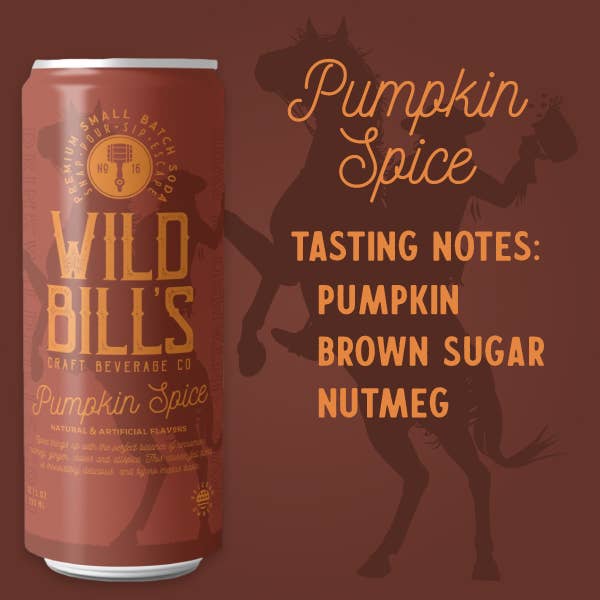 Wild Bill's Pumpkin Spice Premium Cane Sugar Soda